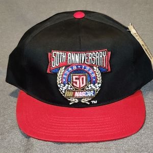 1998 NASCAR 50th Anniversary Logo Hat, New With Tags, Wiston Cup Series, Cap